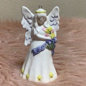Vintage Angel Ornament Christmas holiday gift Flavia japan wonder 1991 figure B2